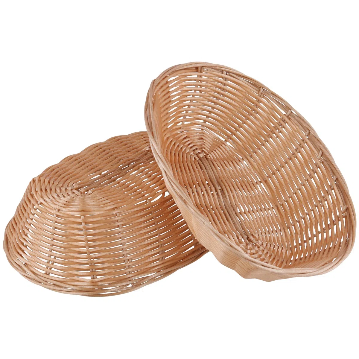 SINJEUN 15 cestini per pane in plastica ovale, 23 x 15 x 6,5 cm, in plastica, per cucina, pane, frutta
