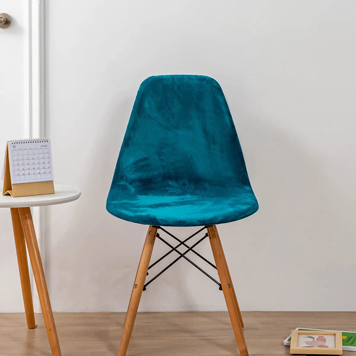 Coprisedie Sala da Pranzo Scandinavo Fodere per sedie in Velluto Elasticizzato Fodere per sedie da Pranzo scandinave 2/4/6 Pezzi