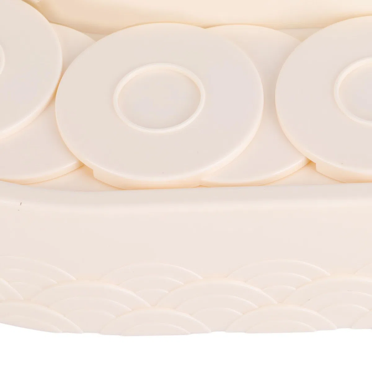 Alomejor Macchina Rotativa per Sushi Comodo Piatto Girevole Automatico per Esposizione di Dessert e Cupcake Stabile e Sicuro per la Casa e i Negozi Materiale ABS per Uso Alimentare