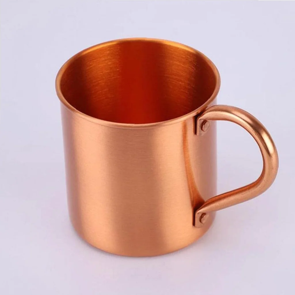 zalati Moscow Mule Mug rame puro senza fodera interna per cocktail caffè birra latte acqua