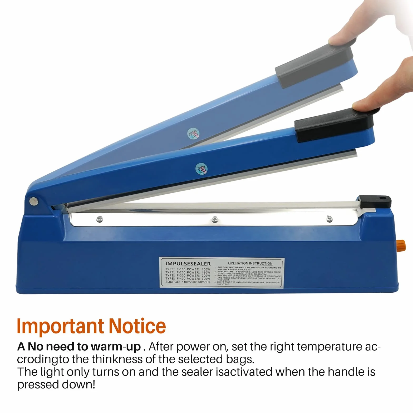 Termosaldatrice per Plastica Sacchetti 300mm Sigillatrice Macchina ad Impulsi Guarnizione Larga 3mm Impulse Heat Sealer for Mylar PP PE Alluminio Bags Macchina Sigillante Plastica
