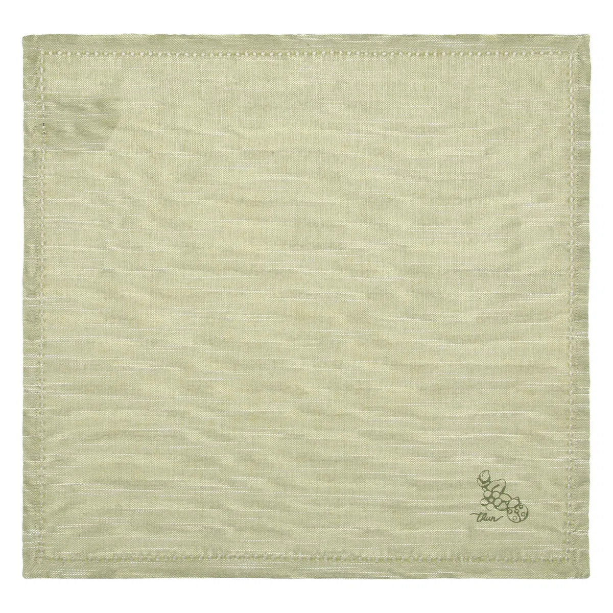 THUN Set 2 tovagliette con tasca e tovagliolo, 100% cotone, Collezione Country Bloom, tovaglietta 33 x 45 cm; tovagliolo 40 x 40 cm