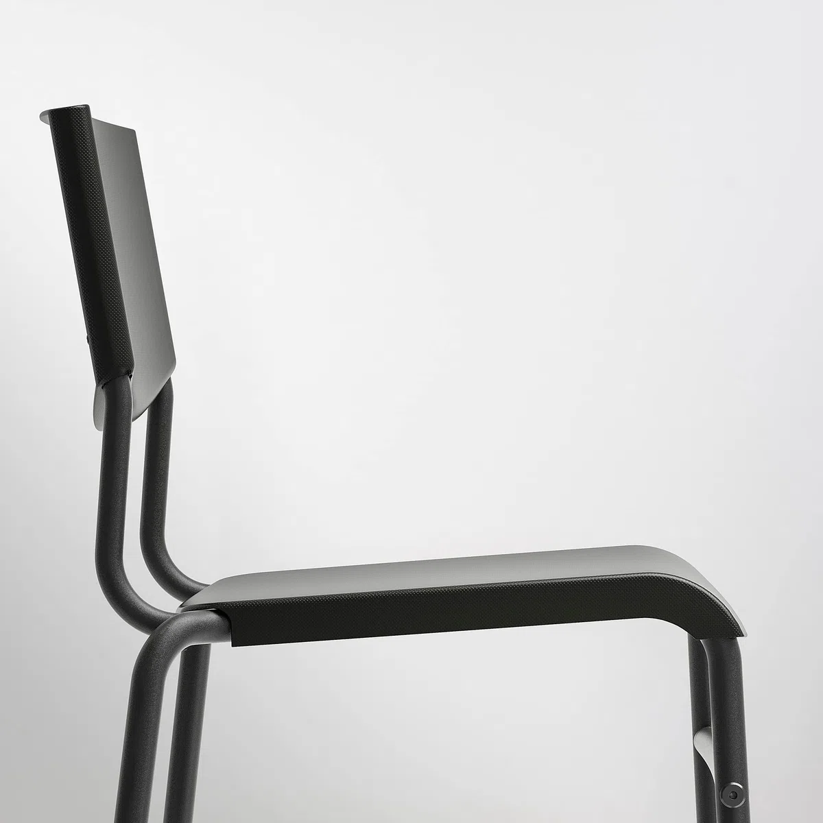 IKEA STIG Sgabello da bar con schienale, 63 cm, nero/nero