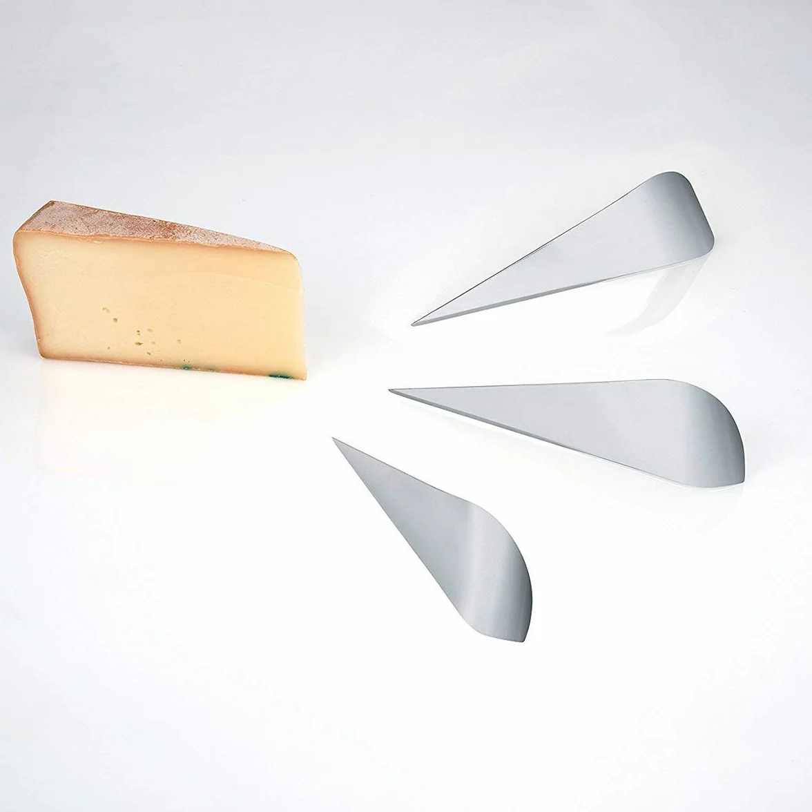 Alessi Atechinus AD01 - Coltello per Formaggi di Design in Acciaio Inossidabile 18/10, Lucido