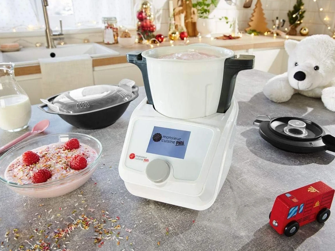 Monsieur Cuisine mini robot da cucina per bambini con display LCD a colori da 2,4 con 5 ricette