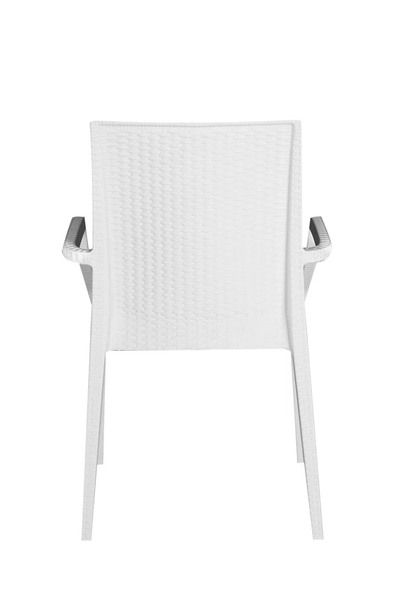 GRAND SOLEIL S6625B Bistrot Greenpol Sedia impilabile, in polimeri riciclati, 53.5 x 57 x 89 cm, Bianco