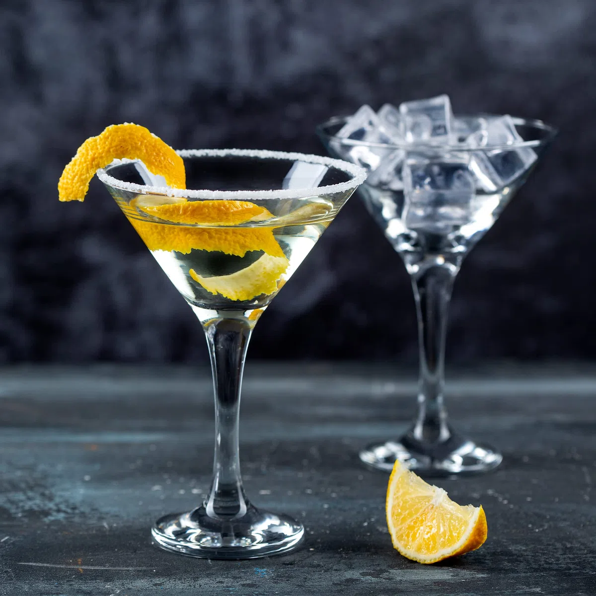 CRYSTALIA Set 4 Premium Bicchieri da Martini Cocktail 175 ml 100% SENZA PIOMBO. Set Coppa Vetro Martini Cocktail