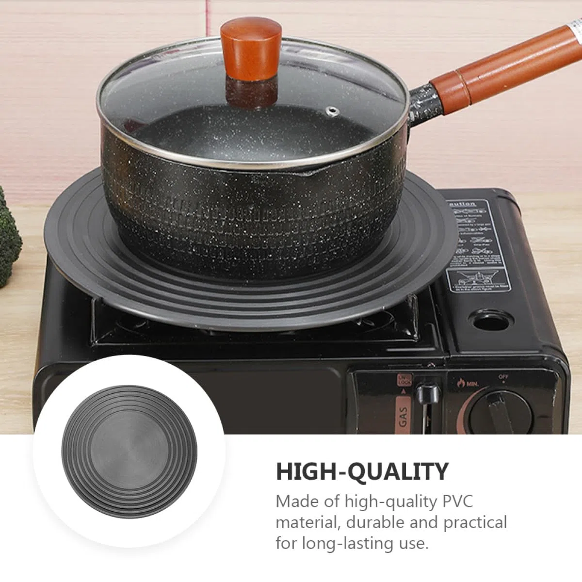Sosoport Piastra per Scongelamento Rapido su Fornello Gas 24 Cm in Lega di Alluminio Design Antiscivolo, Vassoio per Scongelare Carne e Pesce, Accessorio Cucina per Protezione Pentole