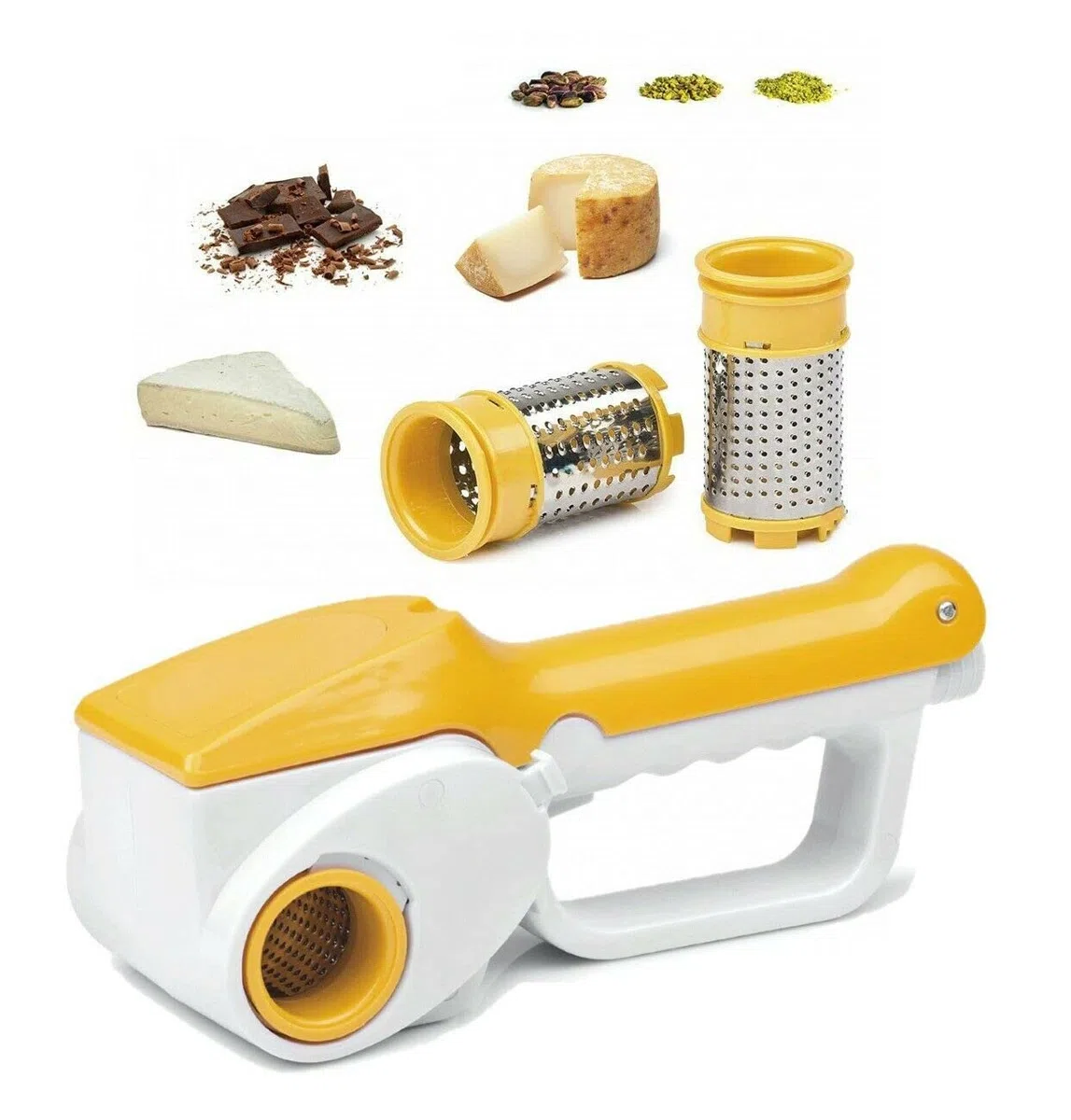 Grattugia elettrica ricaricabile doppio rullo per formaggio cucina casa HM-6112