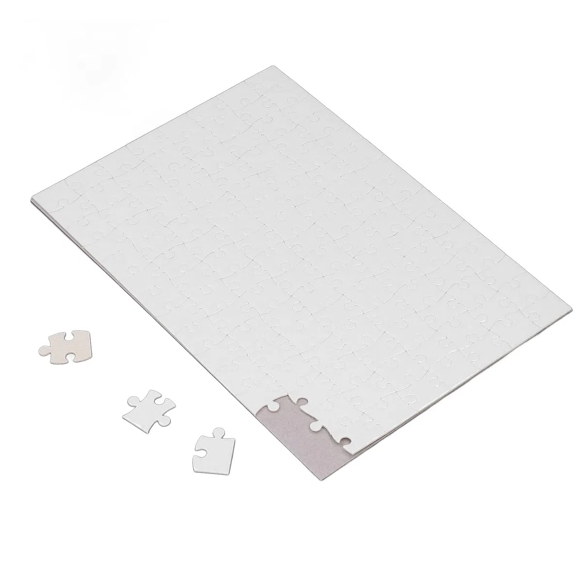 10 Set Puzzle Vuoti Sublimazione Puzzle Vuoti Puzzle Trasferimento Bianco Artigianato per Forniture Fatte a Mano 7,87 X 11,42 Pollici