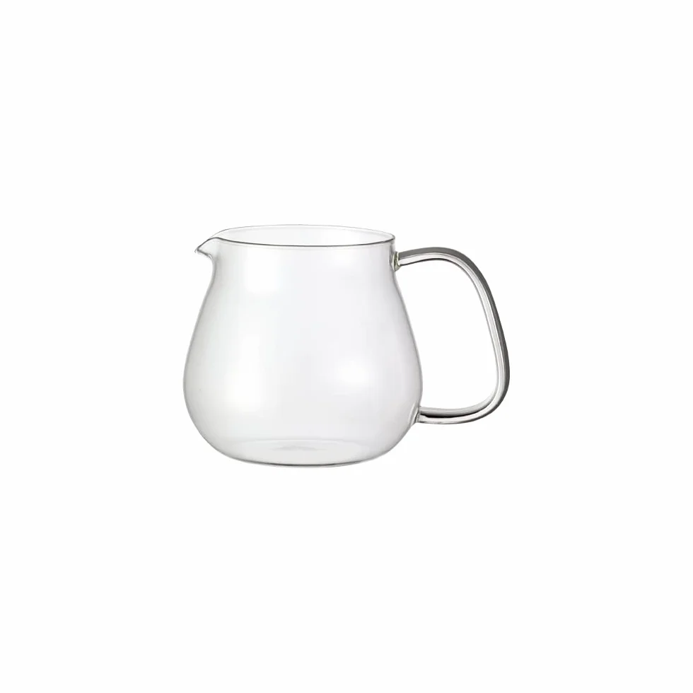 Kinto Unitea - Teiera One Touch da 460 ml - Resistente al calore - Teiera in vetro con filtro e coperchio in acciaio inox
