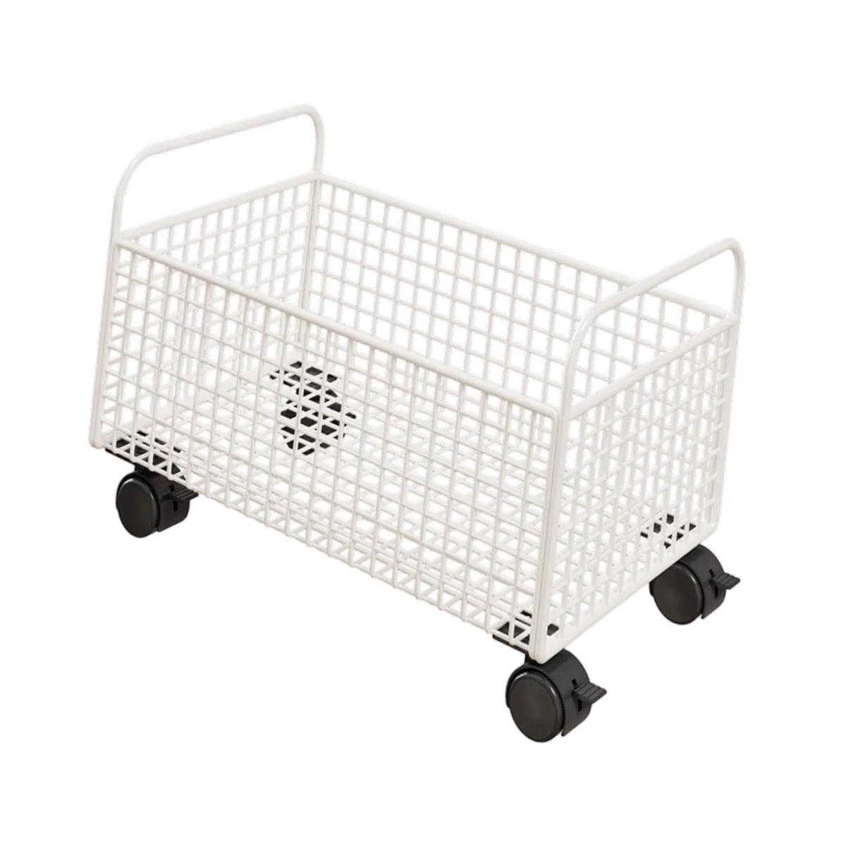 Oshhni Carrello Porta Libri con Ruote sotto la scrivania, Semplice, Multifunzionale, Portatile, Mobile, per riporre Giocattoli, Soggiorno, 38x25x26 Centimetri