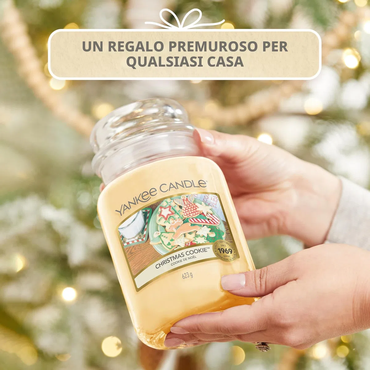 Yankee Candle Candela profumata in giara grande | Biscotto di Natale | Durata Fino a 150 Ore | Regali perfetti per le donne