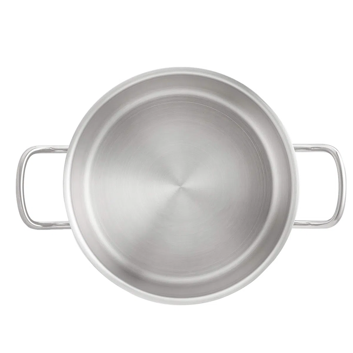 Amazon Basics Pentola in acciaio inox con rivestimento in alluminio, con coperchio, 9.5 litri, Argento