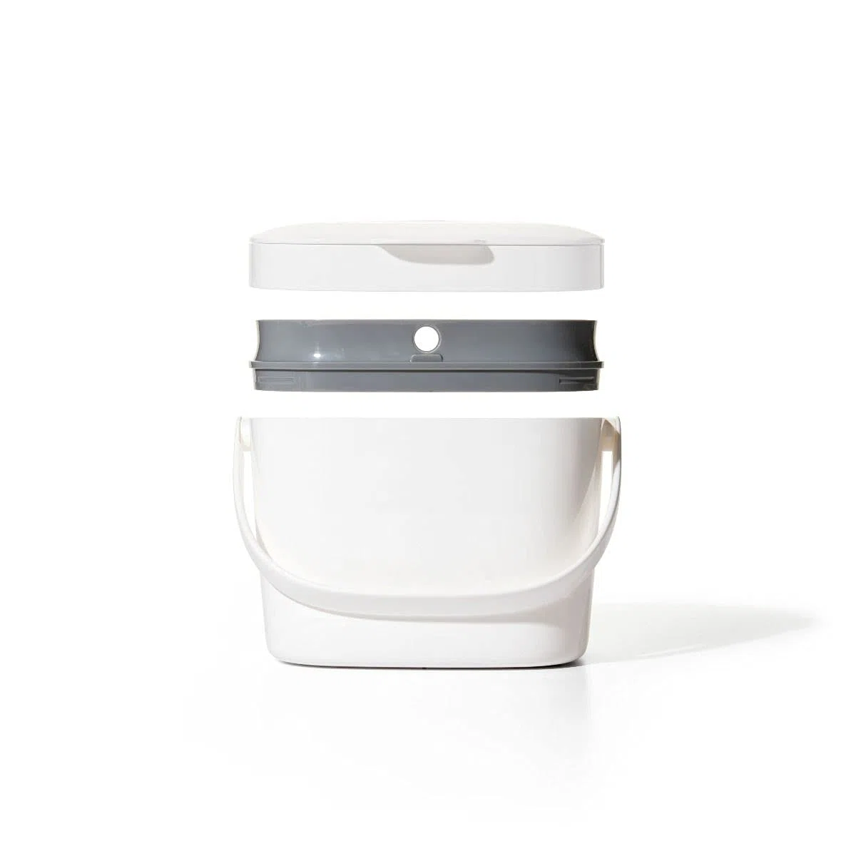 OXO Good Grips Contenitore da Cucina per Compost, Bianco/Grigio, 6.6 L
