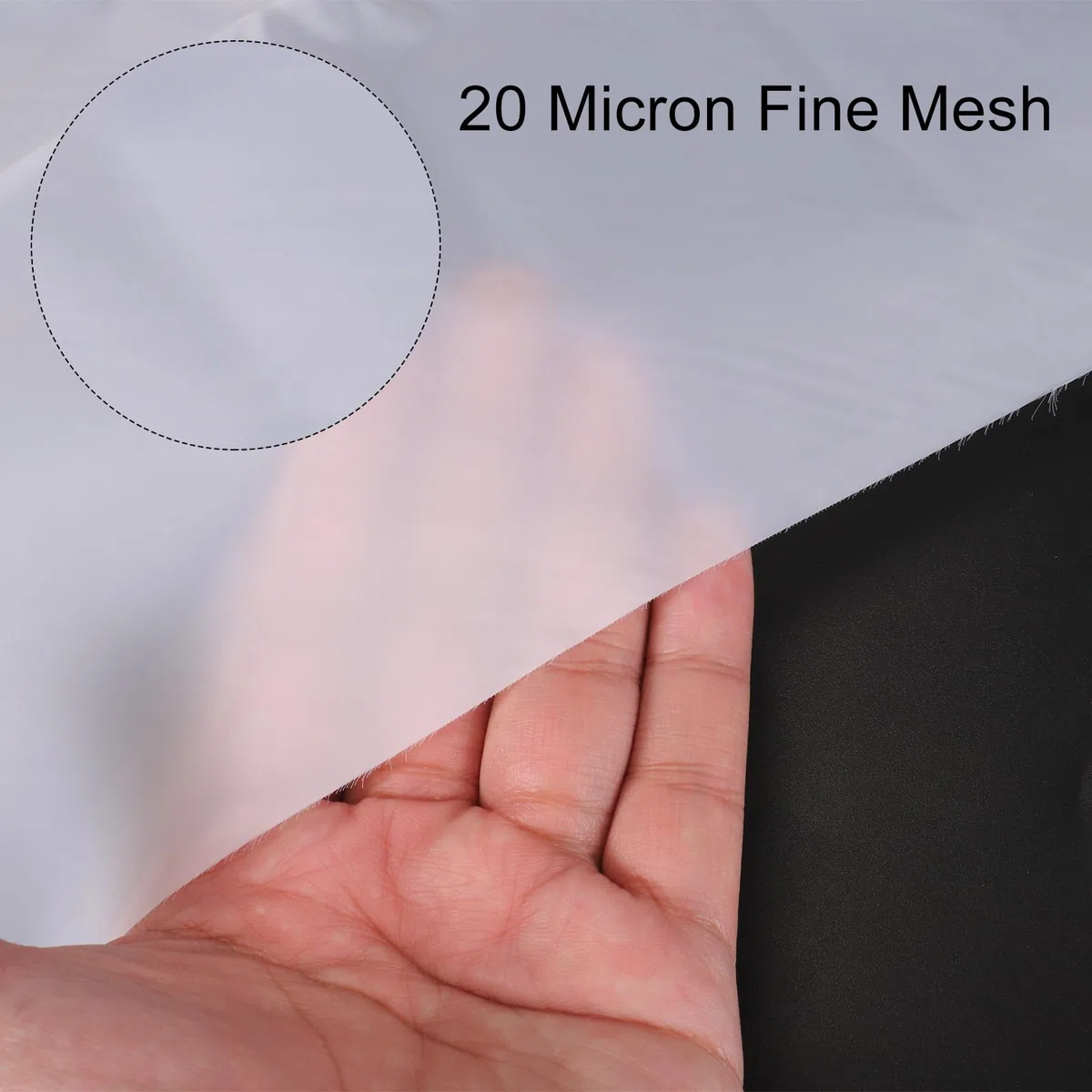 QUARKZMAN 2pz 20 Micron Tessuto Filtrante in Fogli Rete Intrecciata con Filtro a Rete in Nylon Vernice per Pittura Produzione Birra Fatta Casa (39"x39")