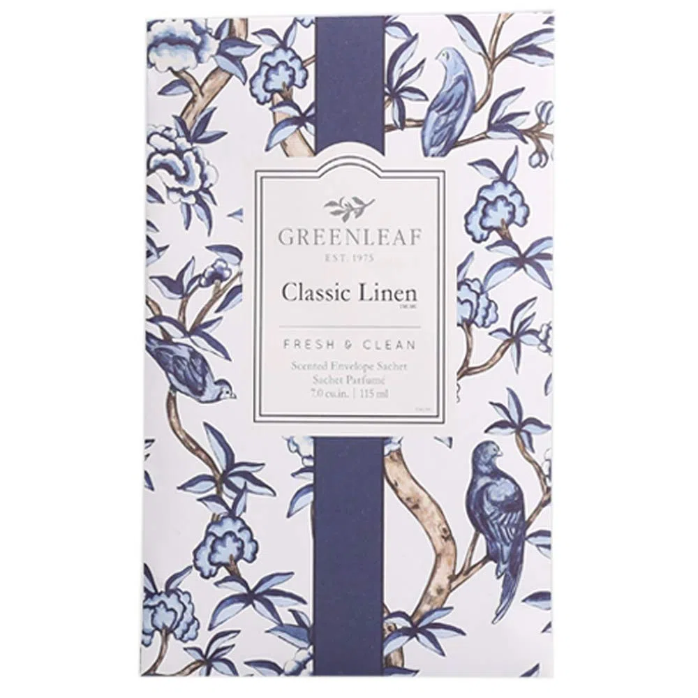 5x Greenleaf - Classic Linen - Sacchetto Profumato per Armadi - Pacchetto da 5 sacchetti 11,5 x 17 cm - Fragranze e profumi per la casa