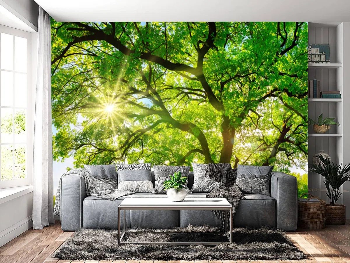 Musihy Arazzo da parete, 200 x 200 cm, per soggiorno, casa, camera, decorazione da parete, verde