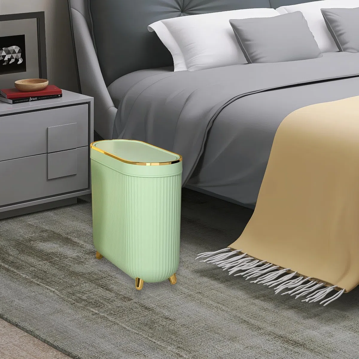 Pattumiera per il bagno, piccola pattumiera per WC, cestino per WC con coperchio, cestino per la casa, e il cestino per il bagno