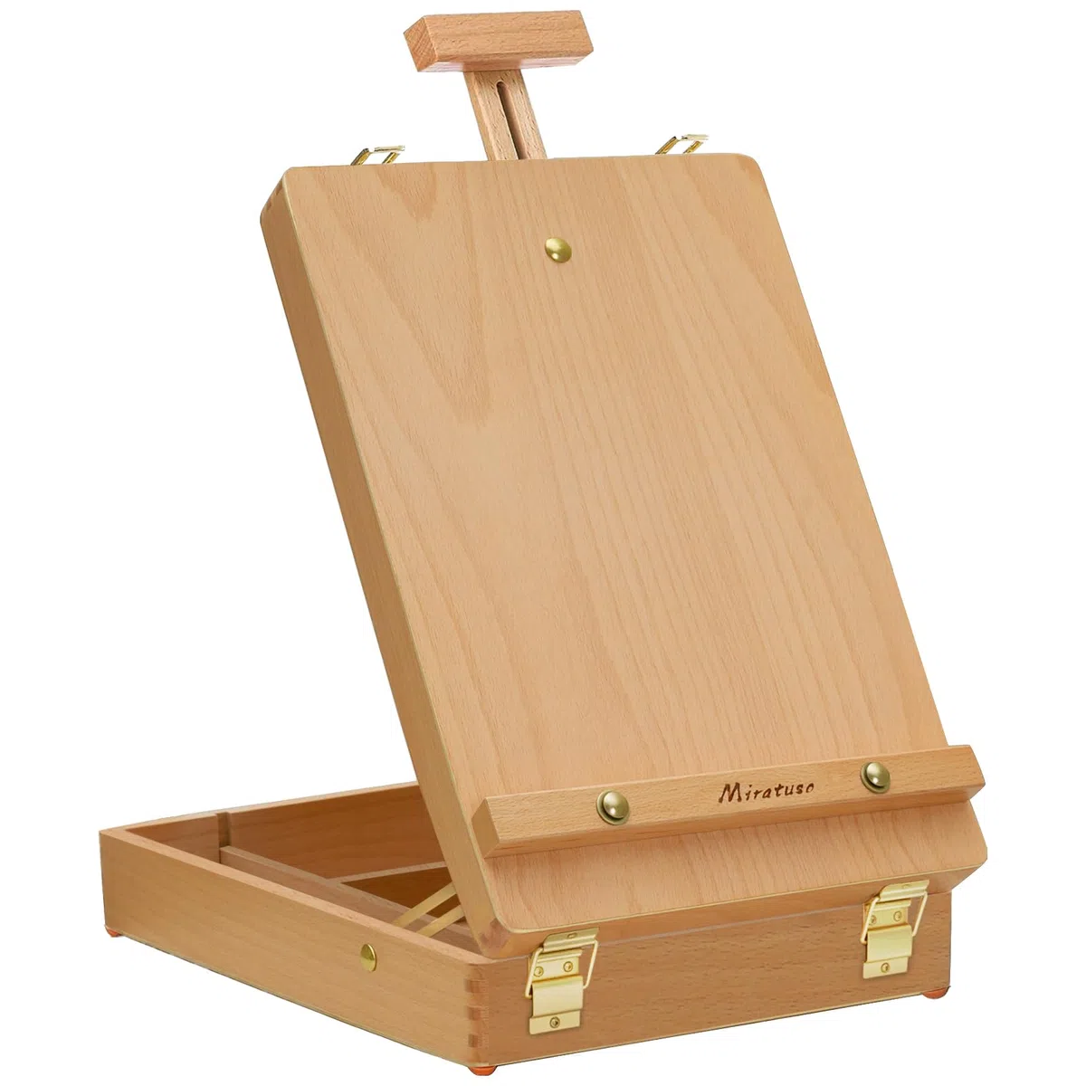 Cavalletto Pittura da Tavolo per Dipingere, Cavaletto d'arte Pieghevole con Altezza e Angolo Regolabili, Cavalletto da Tavolo Portatile è Adatto per Artisti, Principianti e Studenti