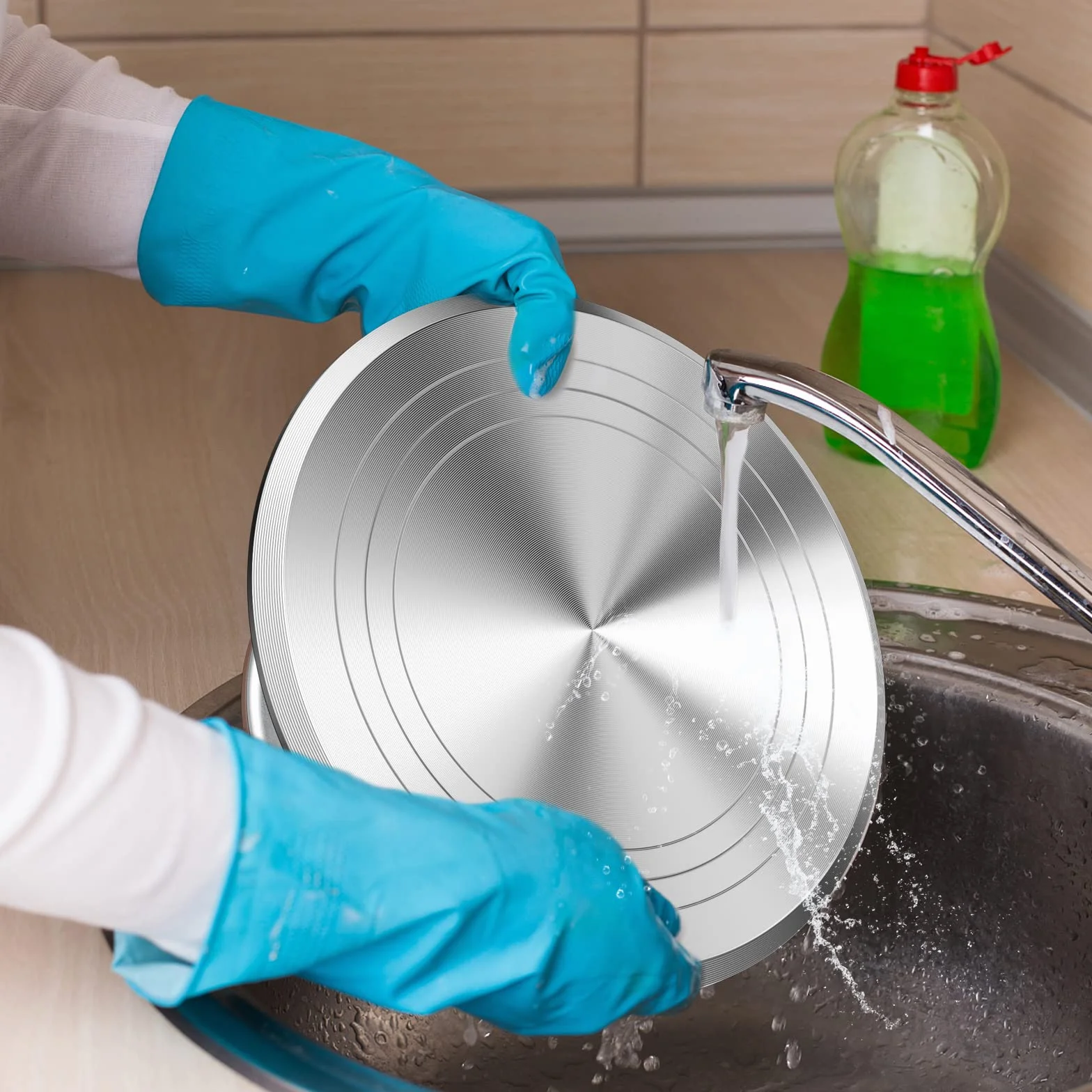 Relota 12'' piatto girevole per torte in Alluminio,kit pasticceria professionale con 2 Spatole per Glassare,3 Spatola Liscia,Supporto Rotante per Torte per Decorazione Pasticceria,Cupcake,argento
