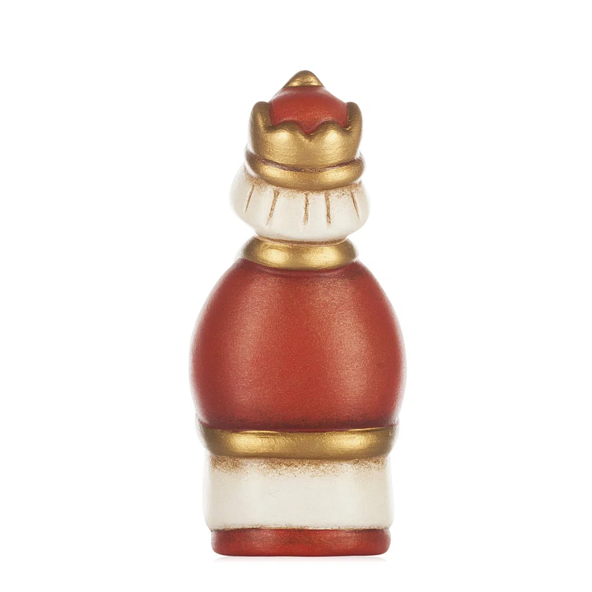 THUN - Re Magio Gaspare con Mirra - Versione Rossa - Statuine Presepe Classico - Ceramica - I Classici