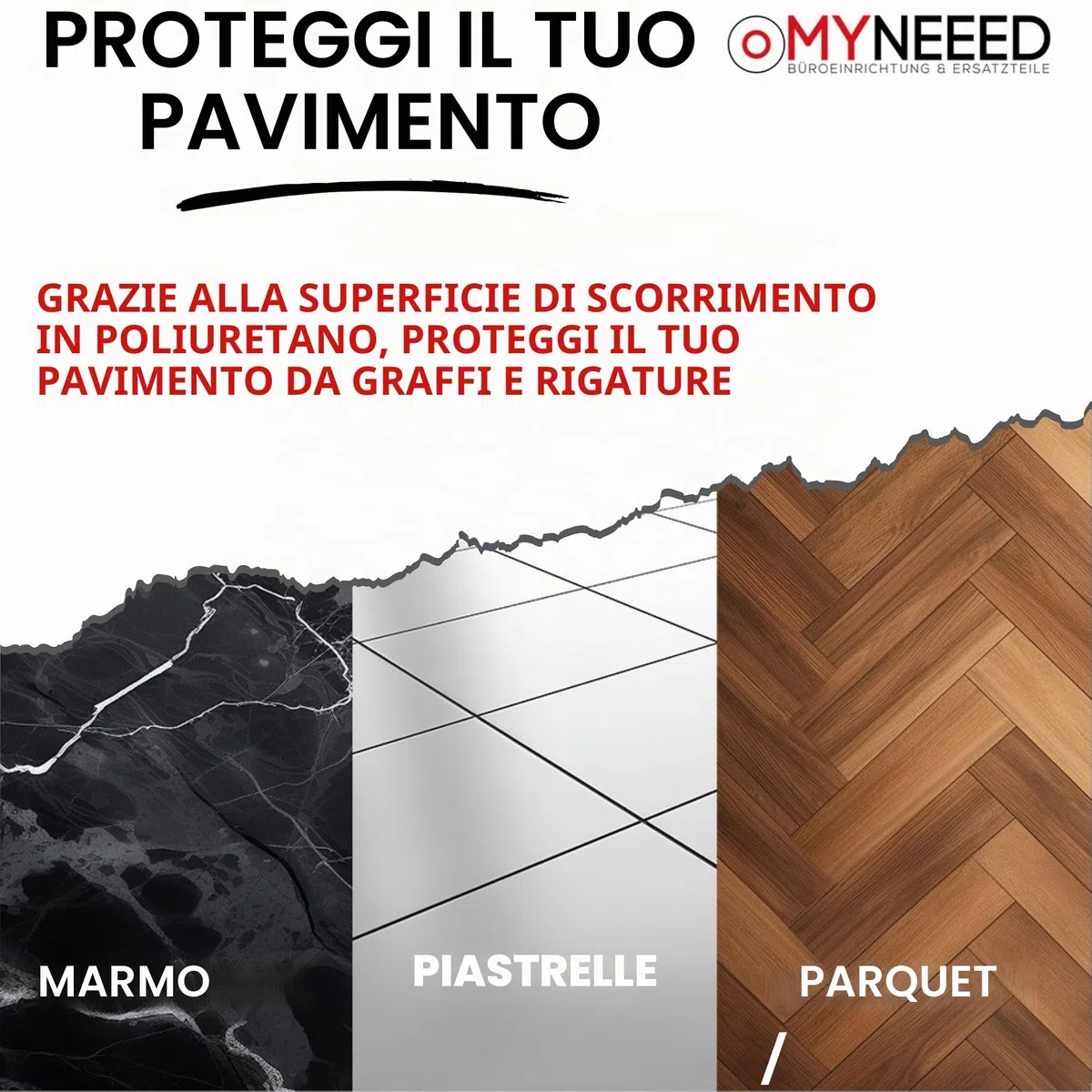 Ruote per pavimenti duri da 10 mm/11 mm per tutte le marche di sedie da ufficio, resistenti ruote per pavimenti duri senza penna per pavimenti in laminato, senza graffi e silenziose