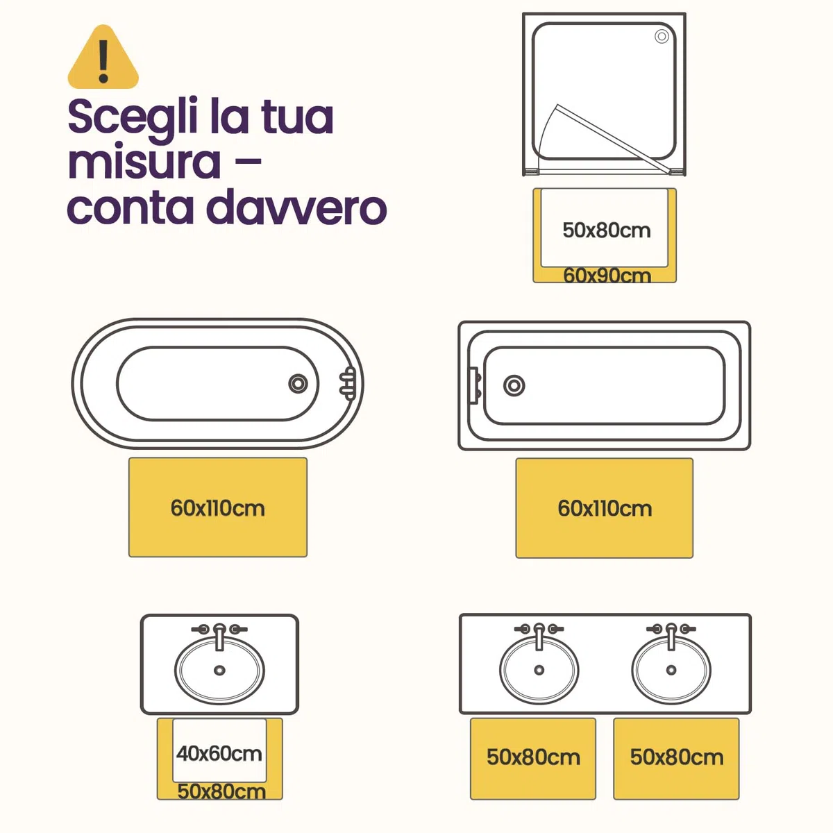 DEXI Tappeto Bagno 50 x 80 cm, Tappetino in Microfibra, Tappeti Assorbente Antiscivolo, Soffice Tappetini Doccia, Lavabile in Lavatrice, Blu Reale