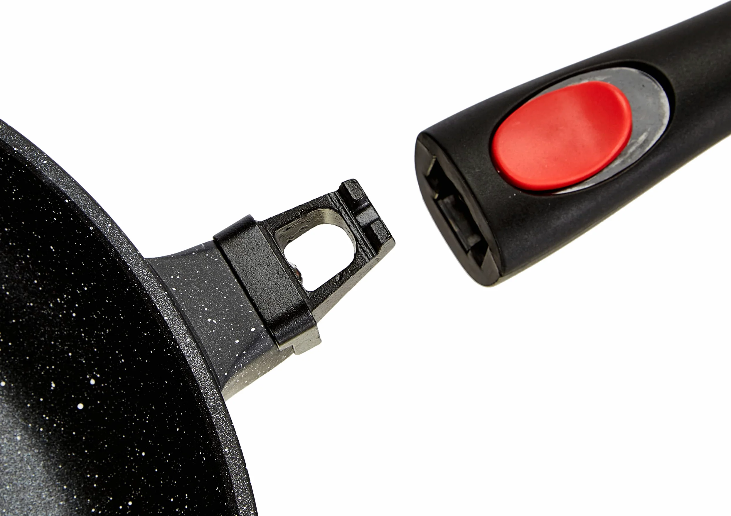 KAMBERG Padella 30 cm, Manico Rimovibile, Ghisa di Alluminio, Rivestimento Antiaderente di Alta Performance Pietra, Tutti Fornelli y induzione, Senza PFOA