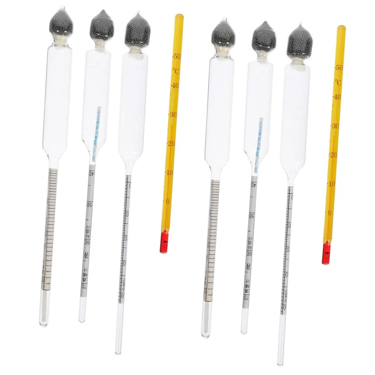 ULTECHNOVO 2sets Tester Per Misurazione Alcolica Con Termometro Strumento Portatile Per Controllo Contenuto e Distillati Precisione e Facile Utilizzo