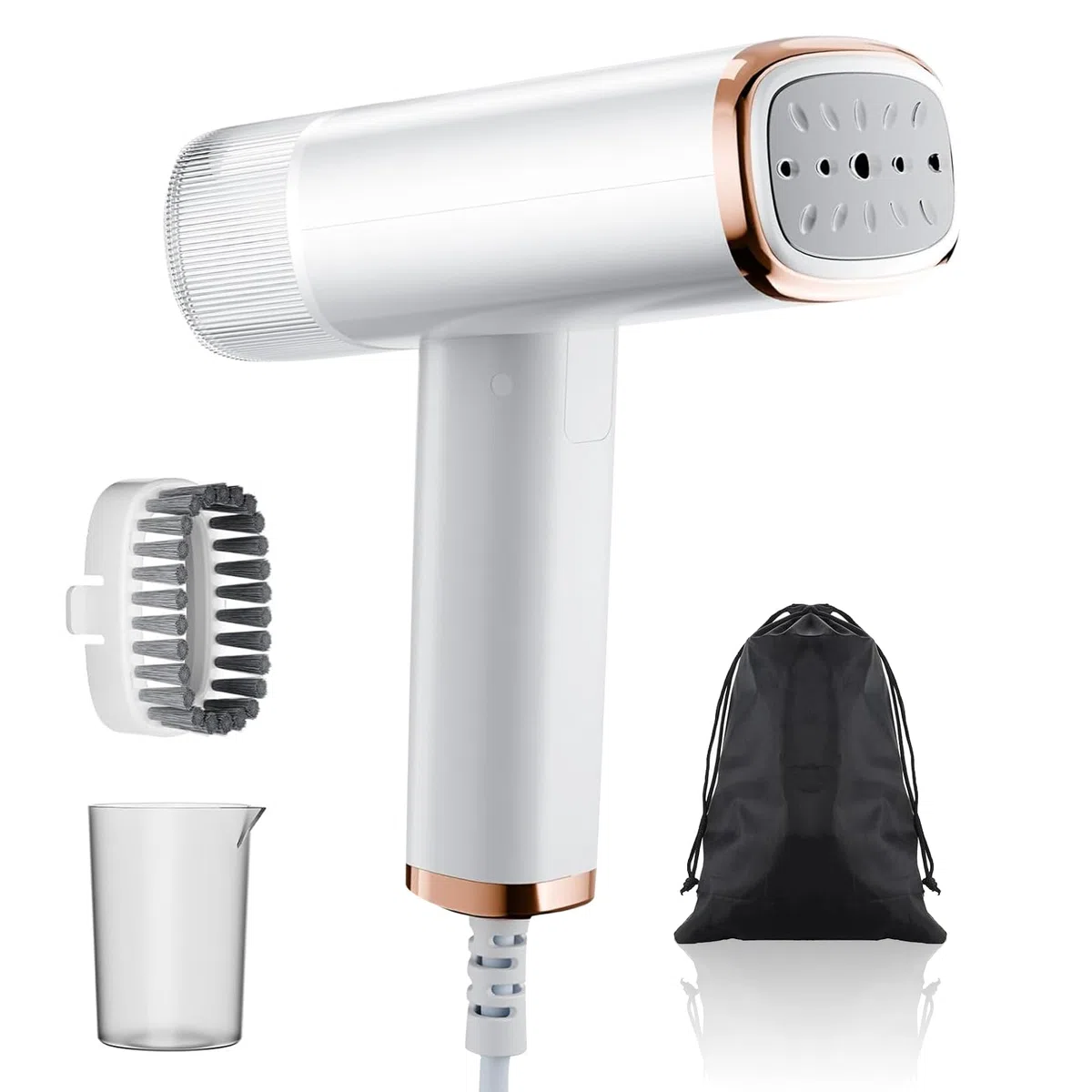 Stiratore a Vapore Portatile, 1000W Portatile da Viaggio Stiratore, ferro da stiro portatile orizzontale e verticale 2 in 1, Mini Stiratrice Verticale, stira camicie da per la casa e il viaggio