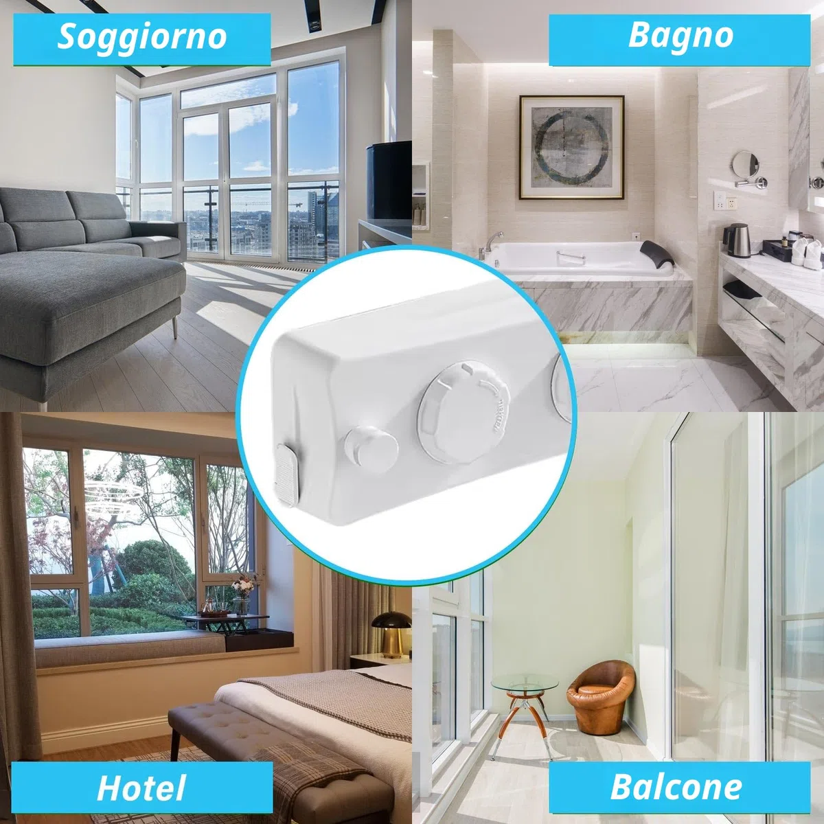 Stendibiancheria Retrattile, 2 x 5,1M Corda da Bucato Riavvolgibile Acciaio Inossidabile, Corda Stendibiancheria Estensibile, Corda per Biancheria Retrattile, per Interni/Esterni