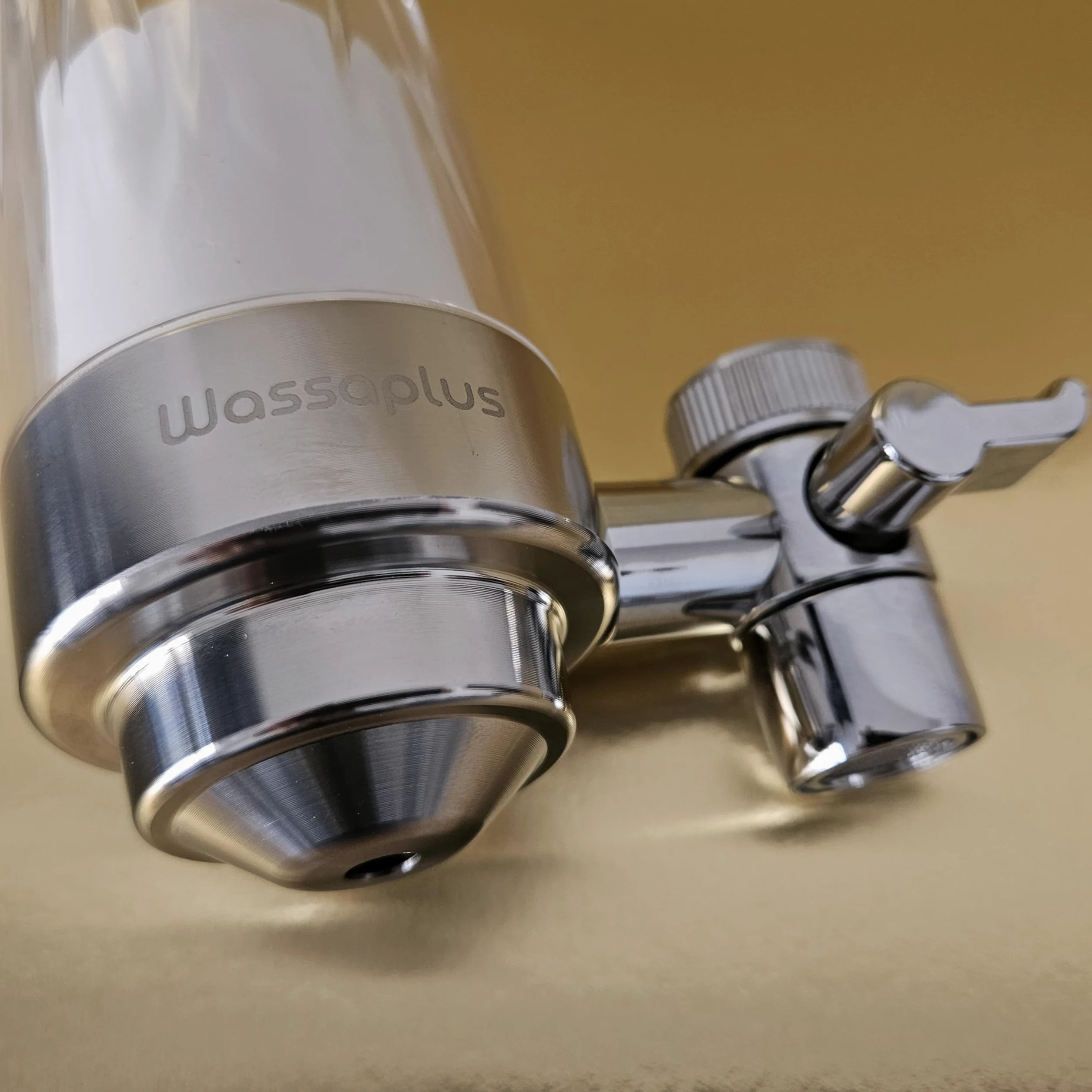 Super Core: Filtro per rubinetto in acciaio inox – Purificatore d'acqua ecologico – Rimuove cloro, batteri, ossido, microplastiche e migliora il gusto dell'acqua