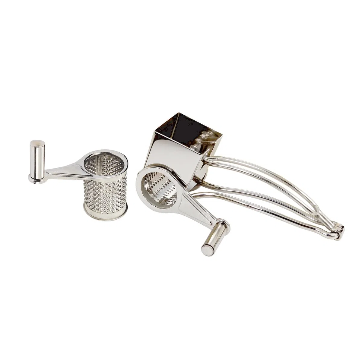 La Bonne Graine N3009X-2 - Grattugia a manovella in Acciaio Inox, con 2 Inserti