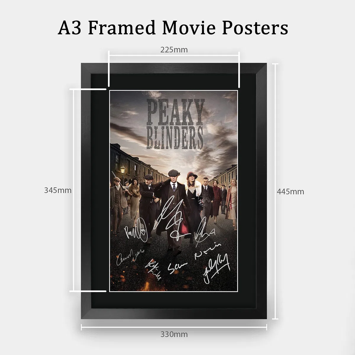 HWC Trading Peaky Blinders A3 Incorniciato Firmato Regalo Visualizzazione Delle Foto Print Immagine Autografo Stampato Per Tv Show Fan