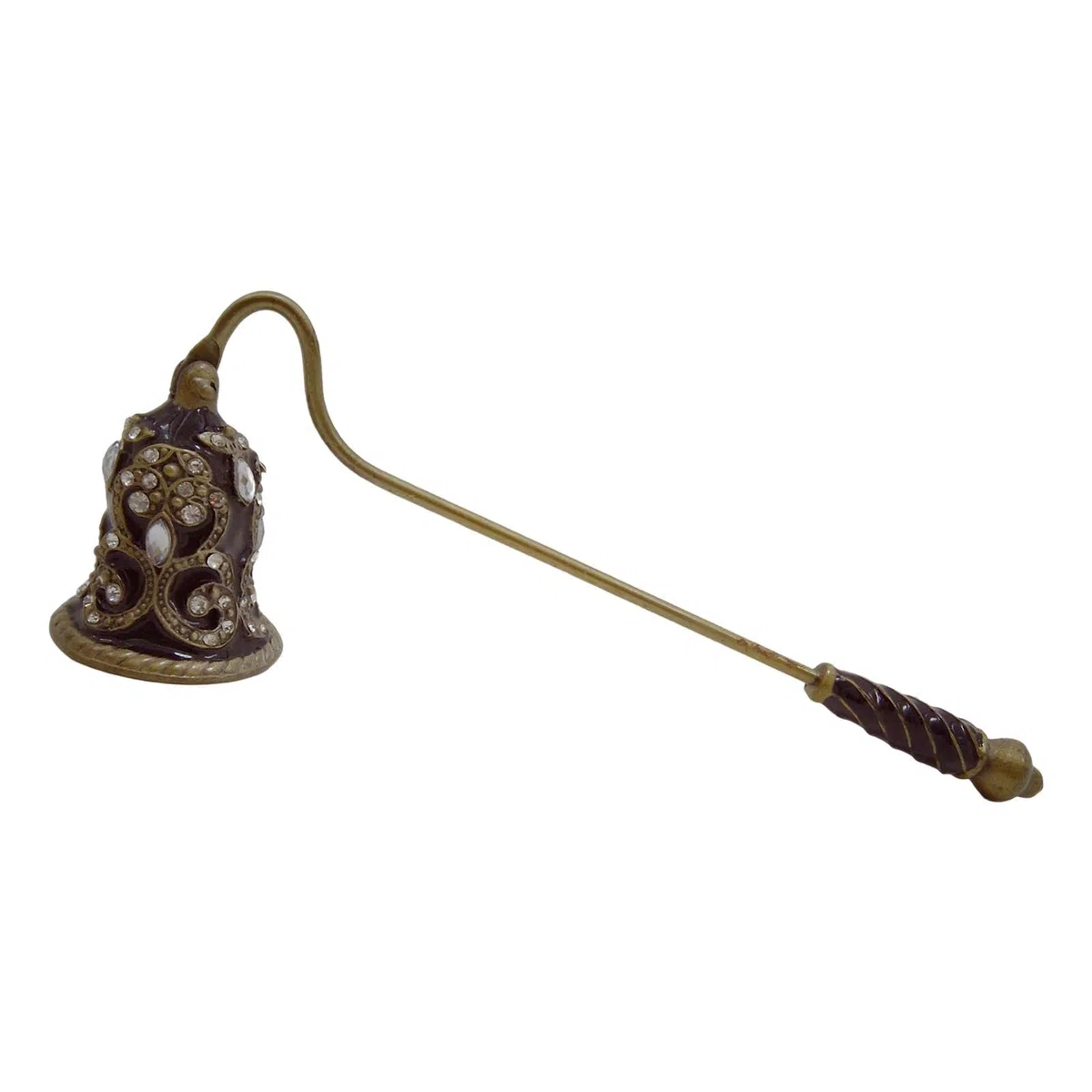 F Fityle Campana di Candela, a Campana di Candela con Manico Lungo, di Fiamma con stoppino in Metallo per spegnere di Candela in, Stile D