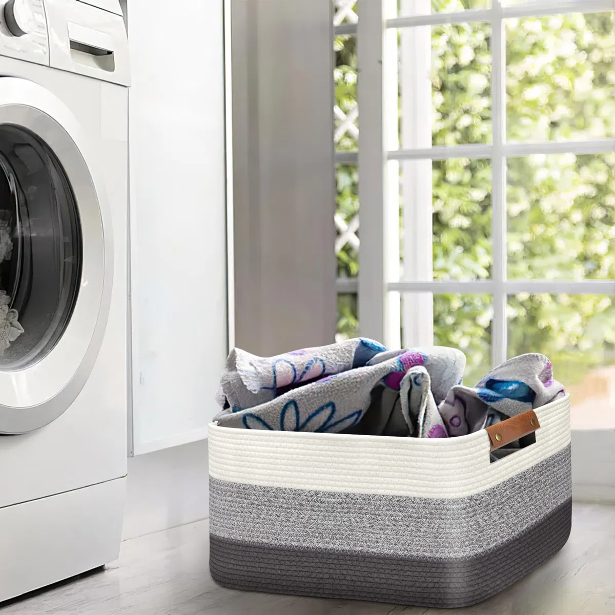 Grande cesto portabiancheria pieghevole per coperta, giocattoli, asciugamani, cesti in tessuto per la conservazione, cameretta dei bambini, decorazione per la casa, soggiorno