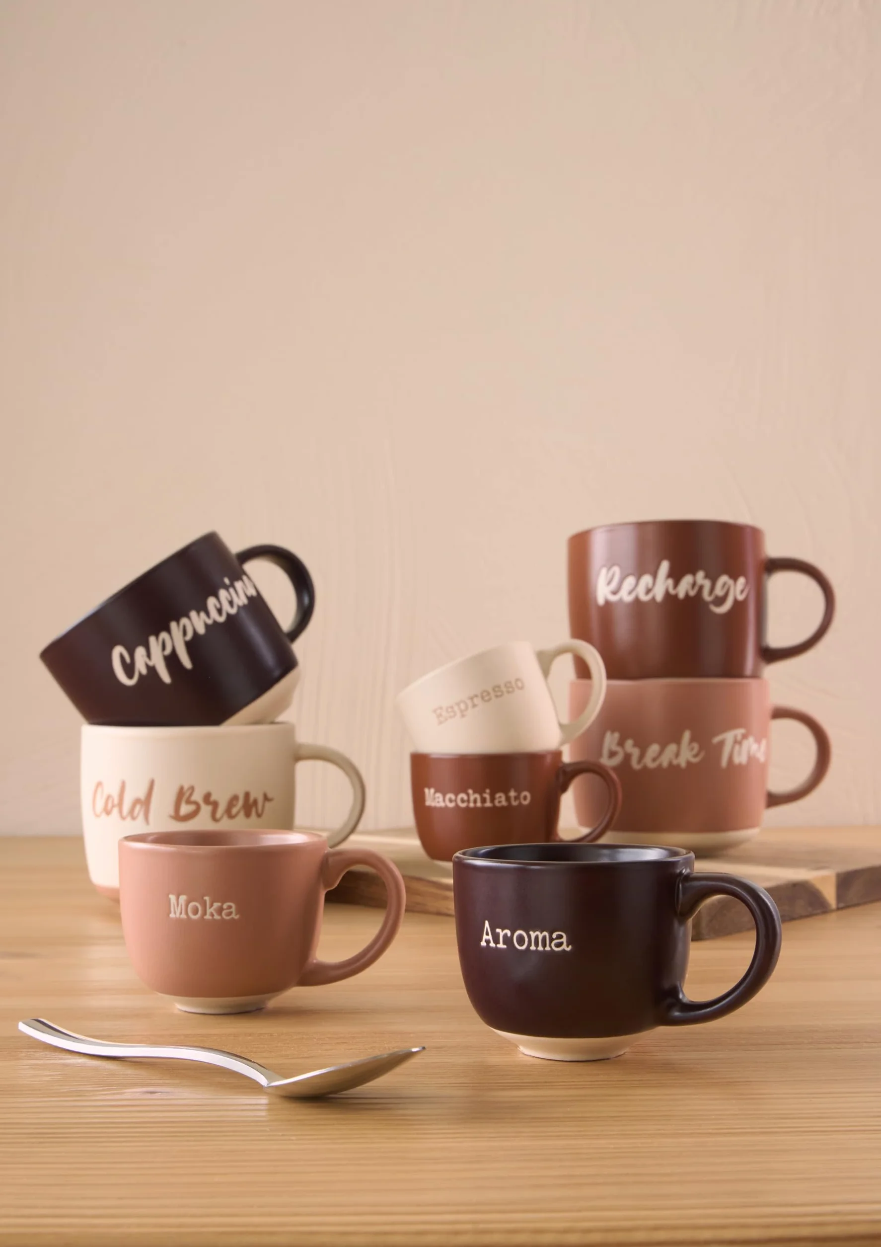 Tognana, Confezione 4 tazze senza piatto 370 cc Barista, New Bone China, Multicolor