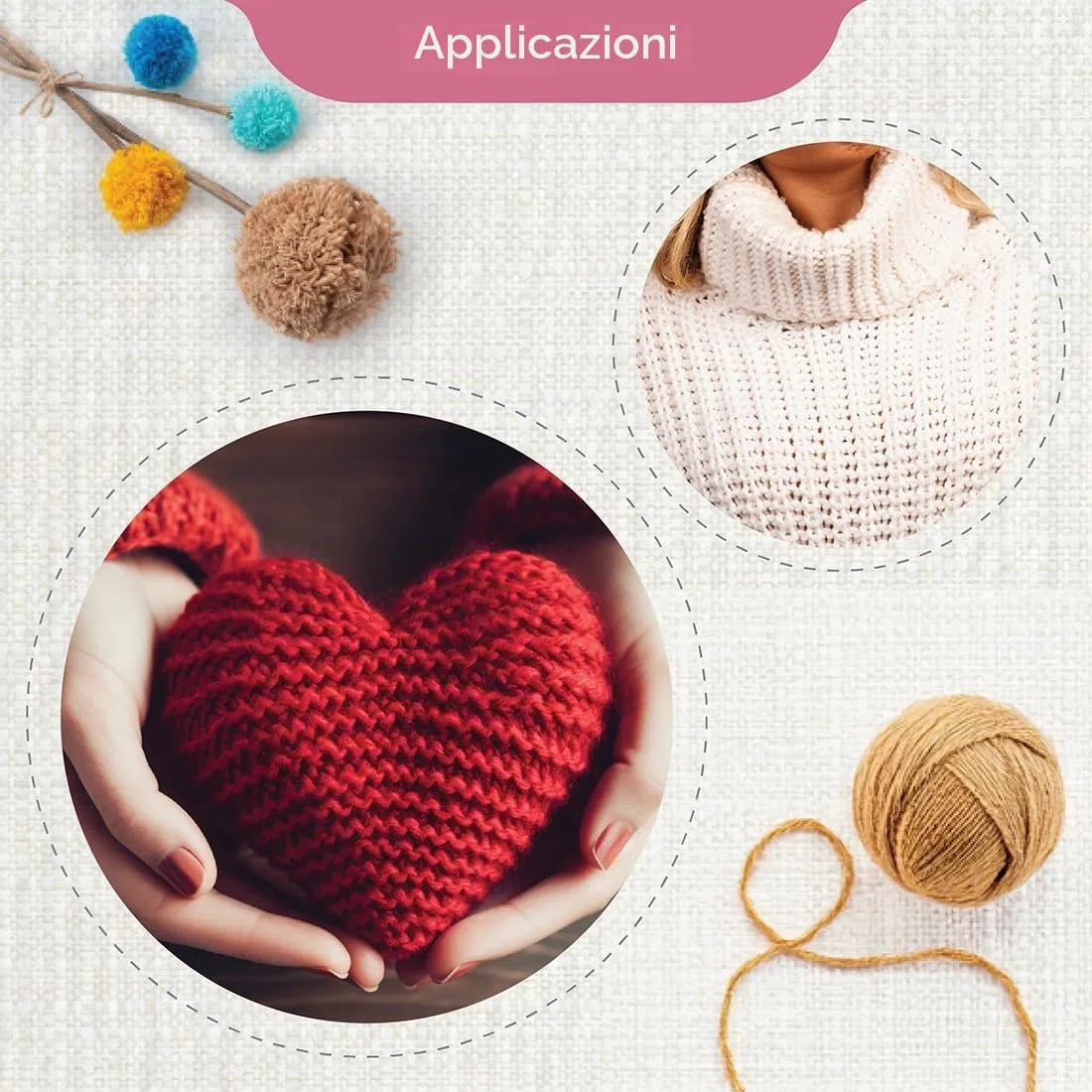 Set ferri da maglia circolari intercambiabili KnitPro Symfonie, Principiante, 4.00, 5.00 e 6.00 mm più accessori