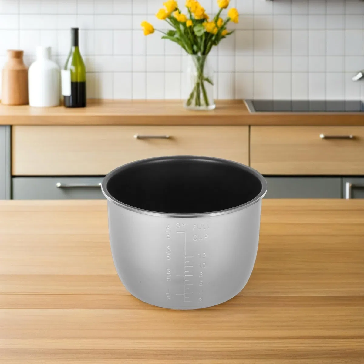 Ipetboom Pentola Interna Per Cuociriso Inserto Di Ricambio In Lega Di Alluminio Da 6 Litri Per La Cottura Del Riso Per Pentole Elettriche Per Uso In Cucina