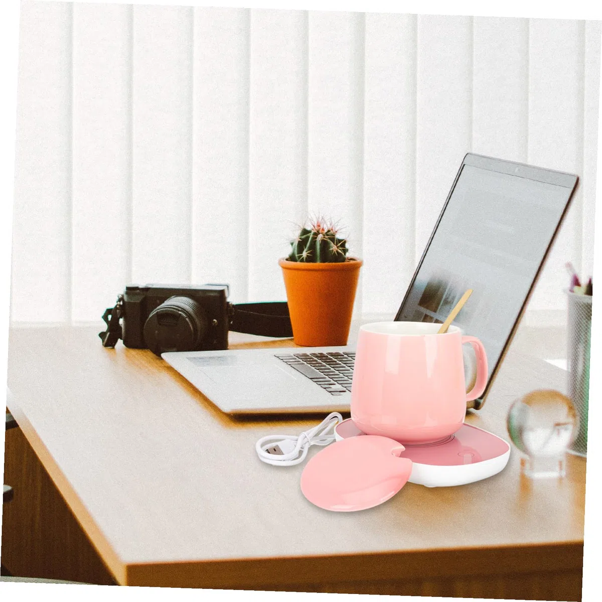 UPKOCH 1 Set Tazza Di Riscaldamento Automatico Espresso Riscaldatore In Ceramica Scaldacandela Elettrico Caffè Piatto Più Caldo Bevanda Piastra Più Calda Latte Più Caldo Pad Ceramica