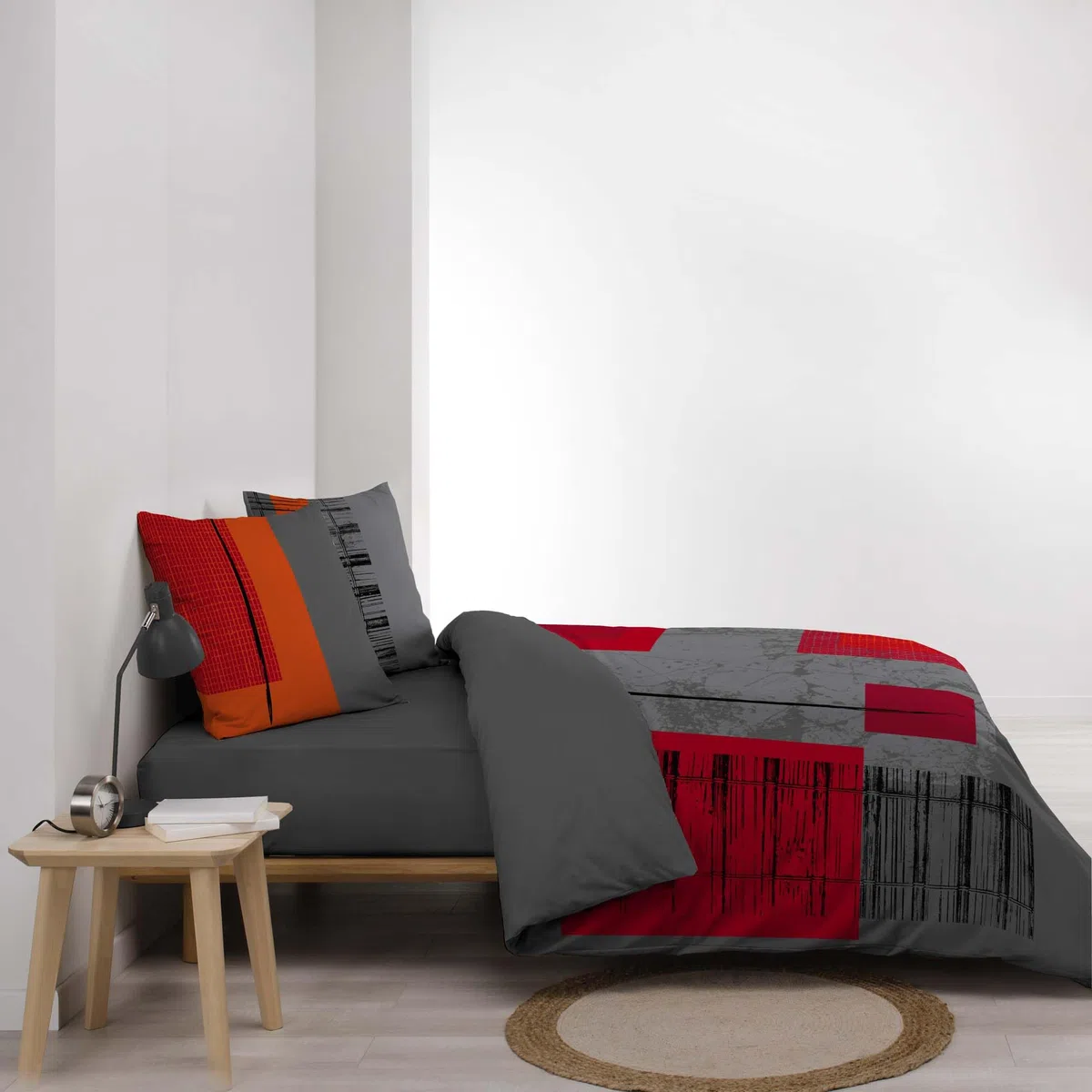 Douceur d'Interieur Copripiumino matrimoniale 240 x 220 cm e 2 federe, 100% Cotone 57 Fili, Stampa: Quadro