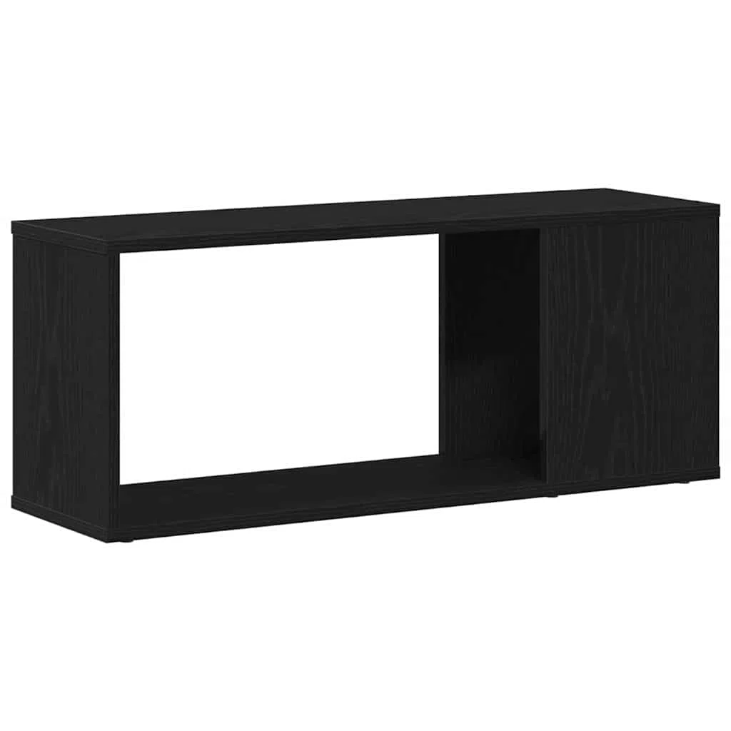 Genérico Set Mobile TV Rovere Nero 80 x 24 x 32 cm Legno Multistrato,Nero,7.25kg,862694