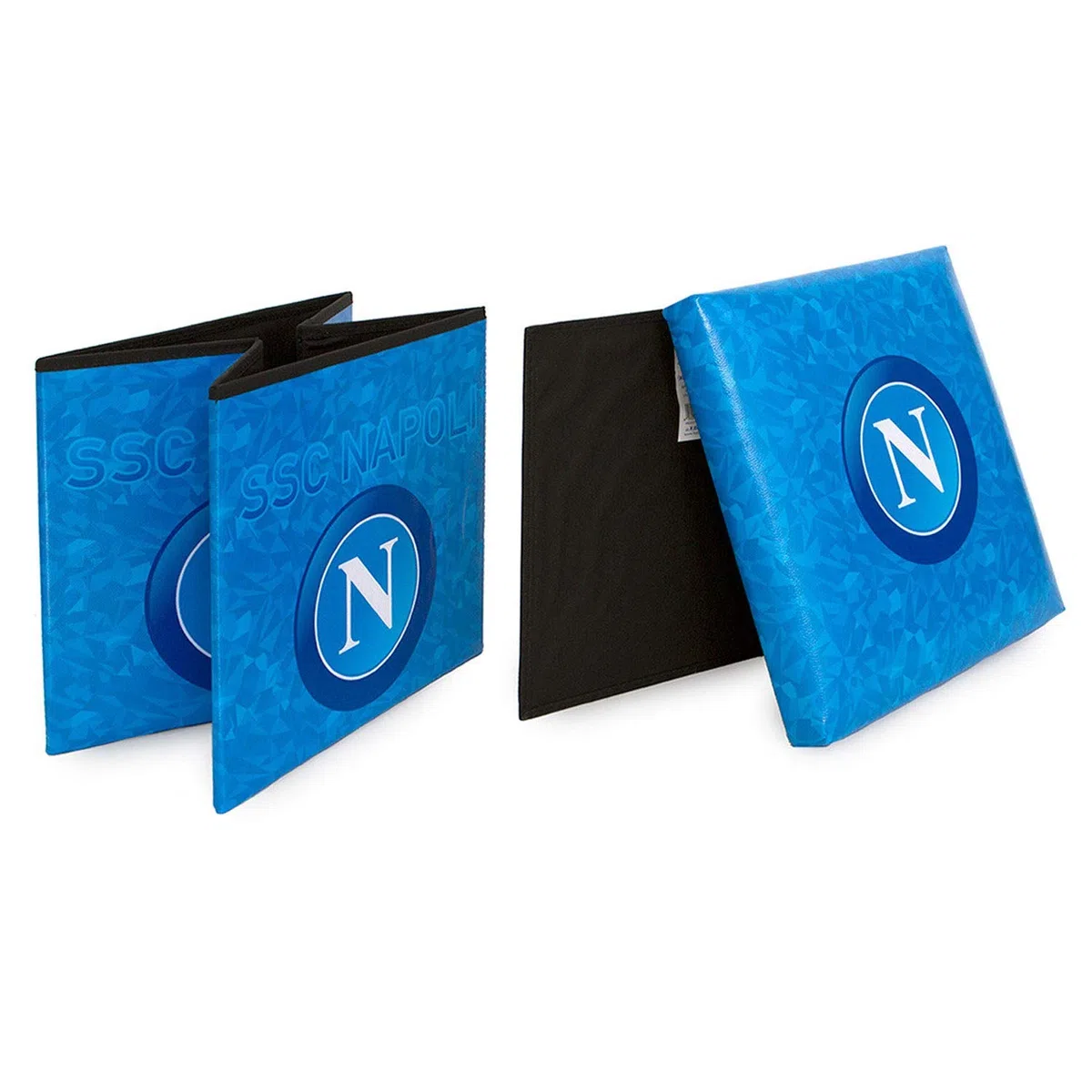 Kit Pouf puff contenitore poggiapiedi sgabello napoli + Cuscino arredo napoli ufficiale