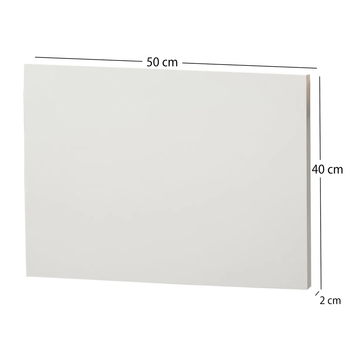 2 pannelli per pittura in legno, 40 x 50 cm, bianco innescato, profondità 1,9 cm, MDF con cornice in pino, base in legno, per dipingere, fai da te