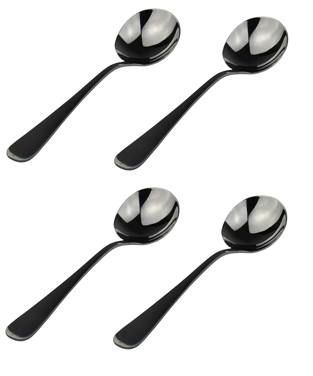 Retsch Arberg, piatti per la pasta (con motivi decorativi) con cucchiai, diametro 30 cm, Porcellana, Set da 4