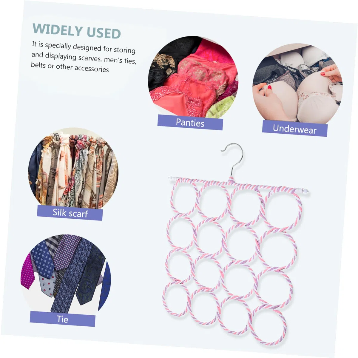 porta sciarpe gancio per cintura organizer per appendere la sciarpa grucce pieghevoli appendiabiti richiudibile Organizzatore porta grucce per sciarpe porta foulard per armadio