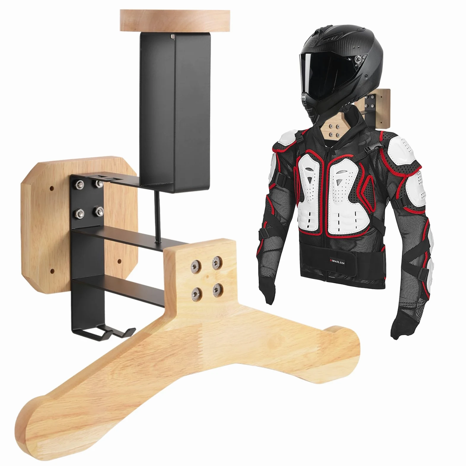 Porta Casco Moto da Parete, Appendi Casco Moto da Parete, Moto Accessori Utili, Struttura di Ancoraggio a Parete per Motociclette, Calcio, Sci e Tattico
