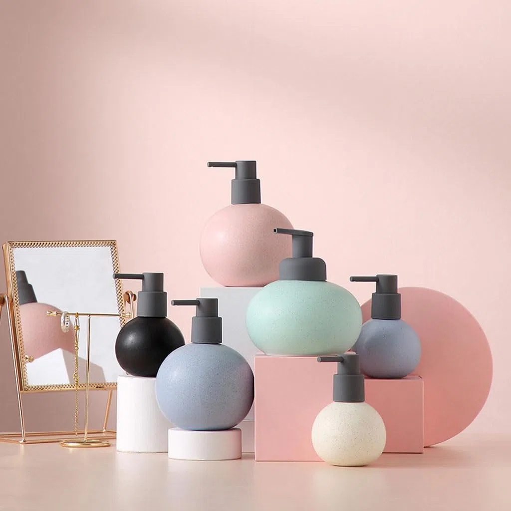 CHICKEN Dispenser di Sapone Multifunzionale per il Bagno e le Mani, Ceramica, B