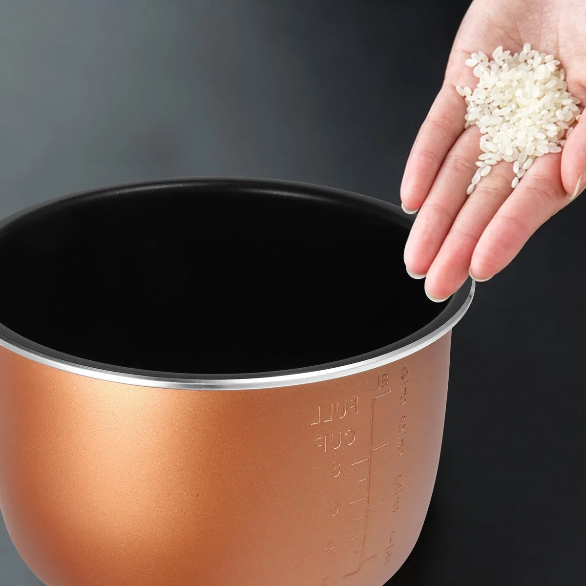 Pentola Interna per Cuociriso in Acciaio Inox 304 Spesso, Vaso di Ricambio per Fornello Elettrico, Accessorio Cucina Domestica Resistente